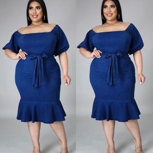 Stretch Denim Dress